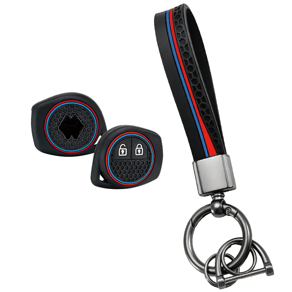 Loop Trim Cover With Keychain For Suzuki Swift Liana Aerio Jimny Samurai Amagatarai Grand Vitara Car Fob Shell