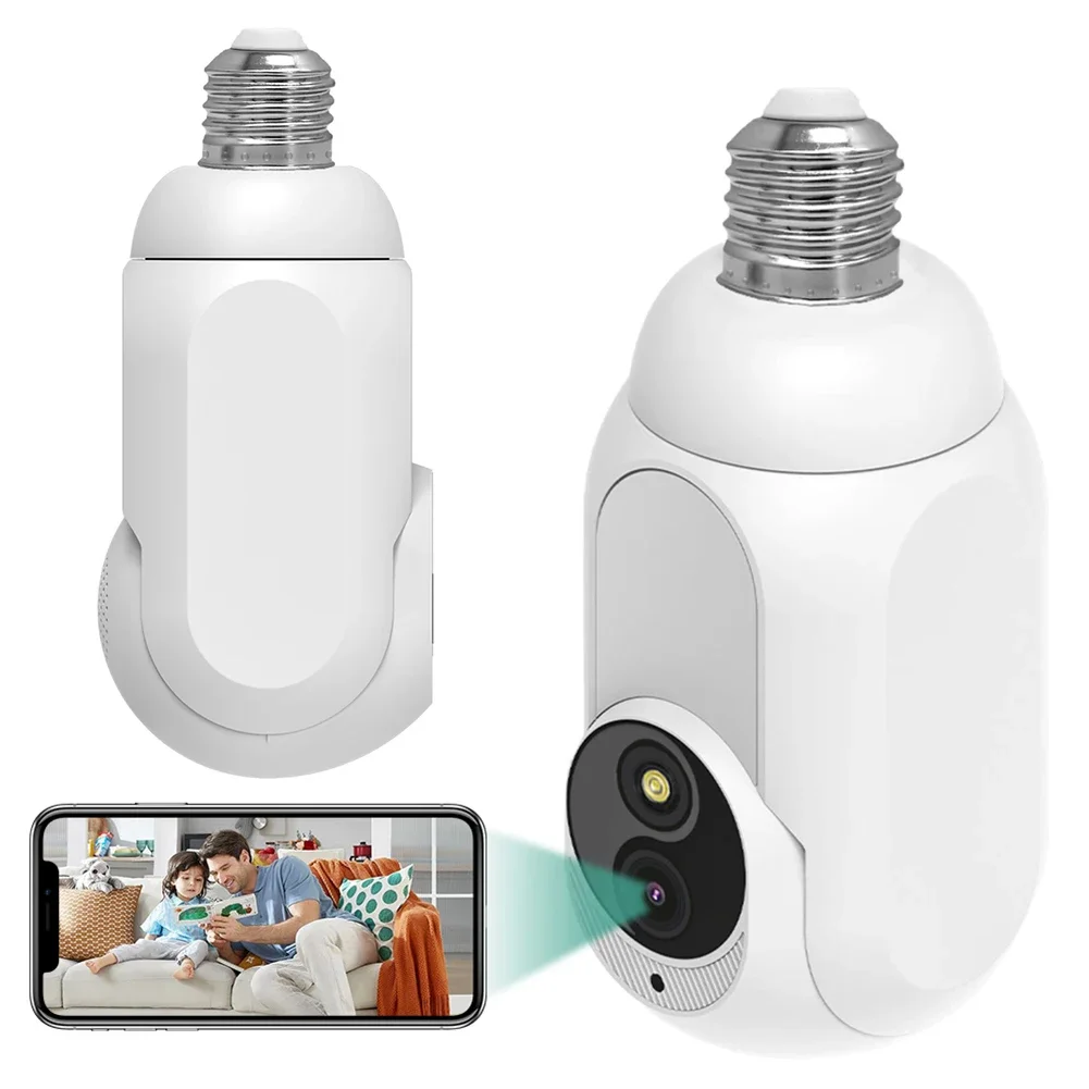 MamiBiro Tuya E27 Camera Wifi 360° 1080P Mini Surveillance Home Security Protection Night Vision LED Lamp Light IP Cameras