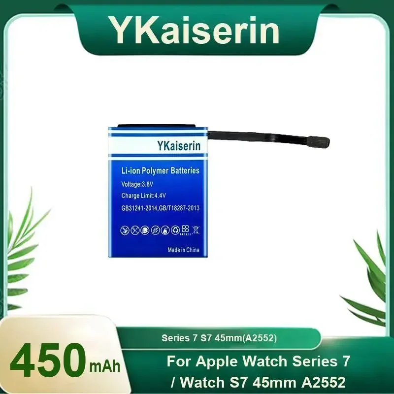 High-Performance Watch Battery For Apple Watch iWatch Series 7 S7 45mm A2552 45mm A2552 450mAh warranty + track code