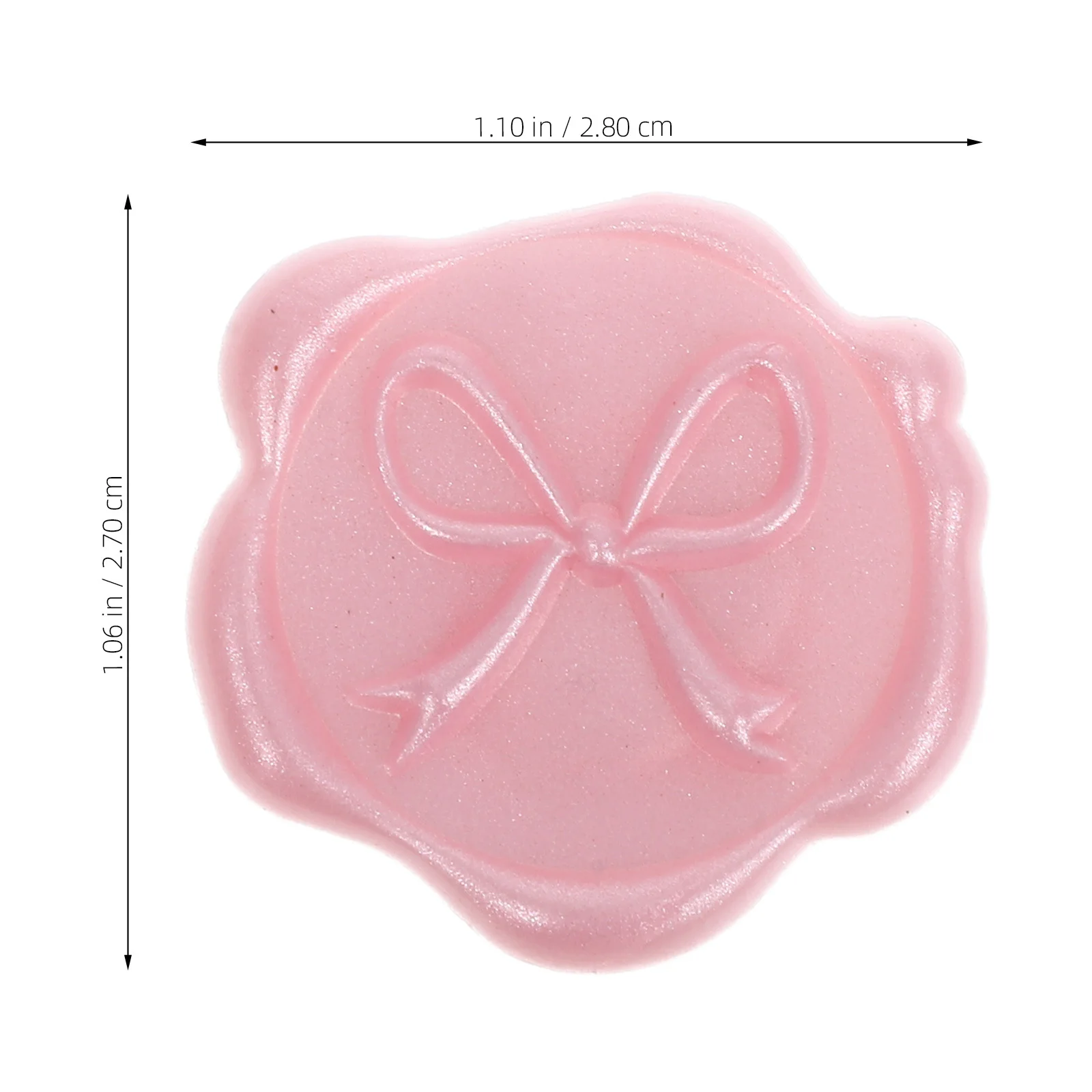 12Pcs 3D Pearlescent Pink Bow Wax Seals Self-Adhesive Stickers for Wedding Invitations and Favors Envelope Stickers Seals