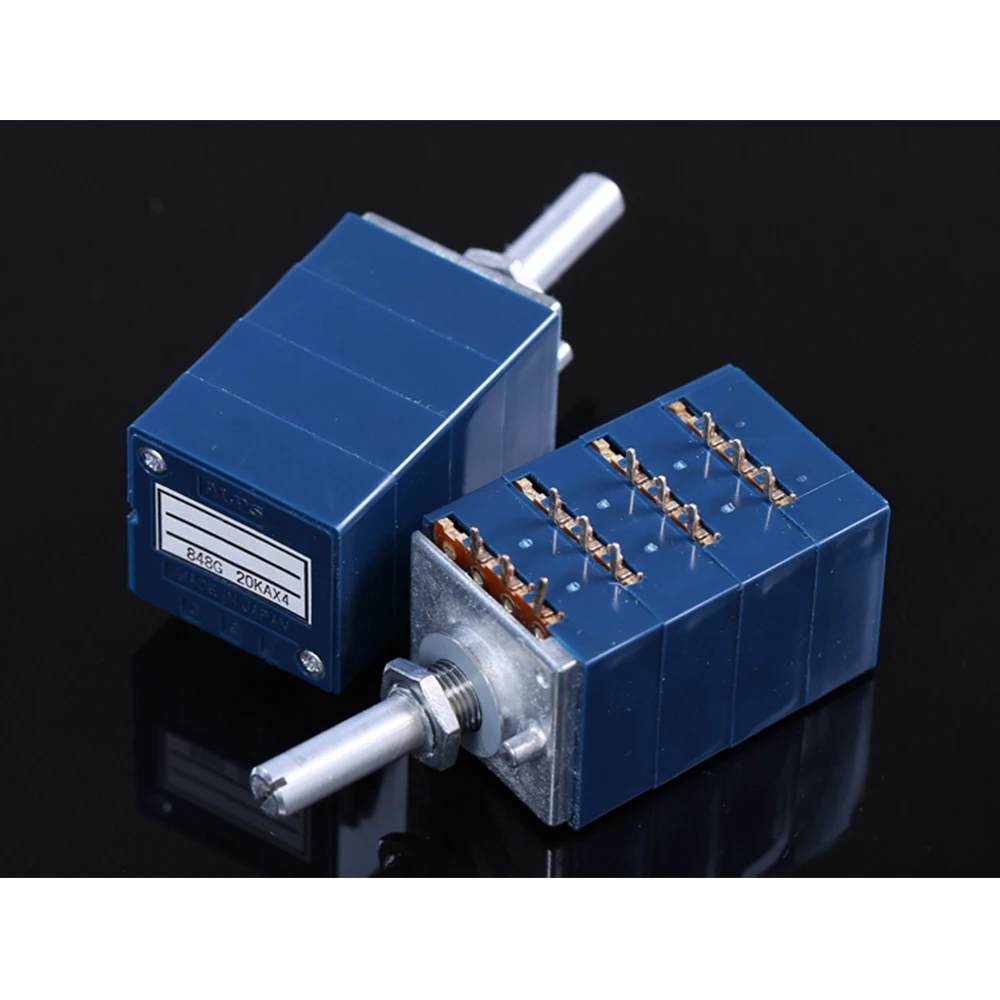 1pcs High Precision【ALPS】 ALPS27 10K*4、20K*4、50K*4 Quadruple Volume Potentiometer