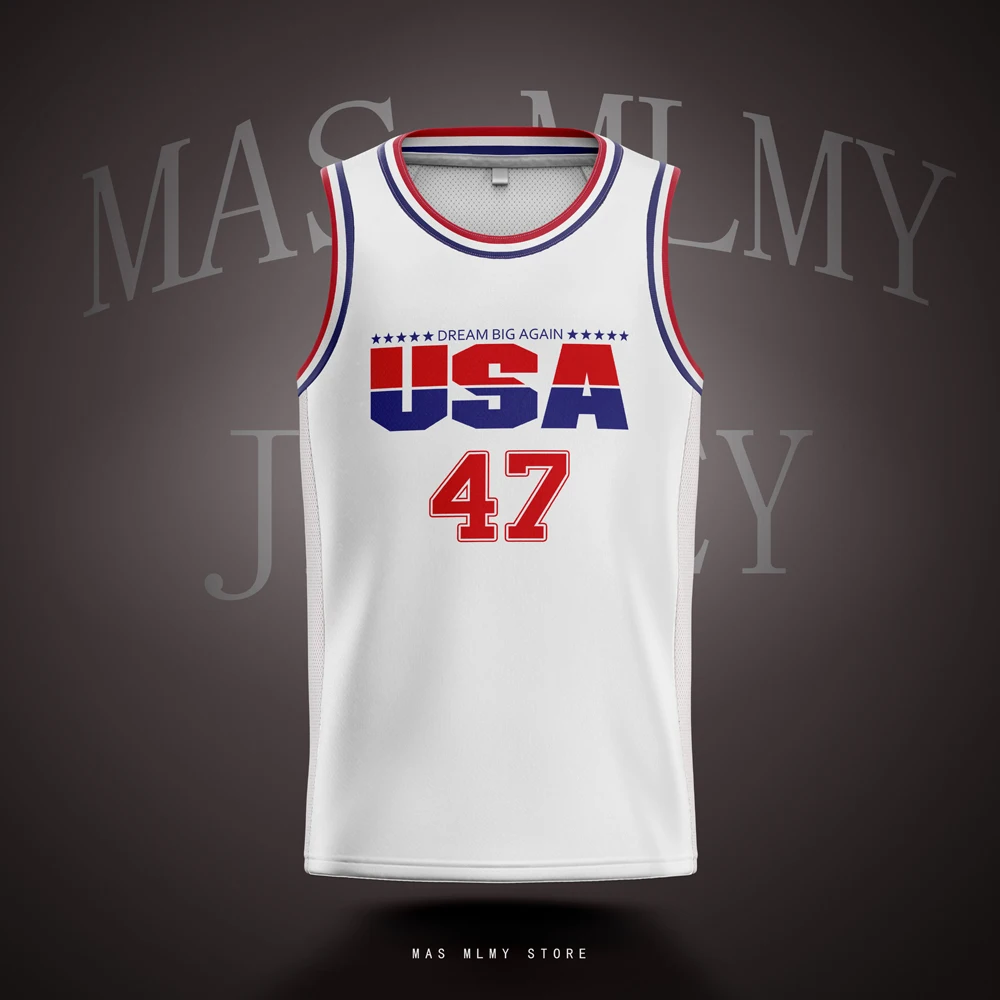 2024 USA Trump  47th USA President  “DREAM BIG AGAIN”  Printed Basketball Jersey