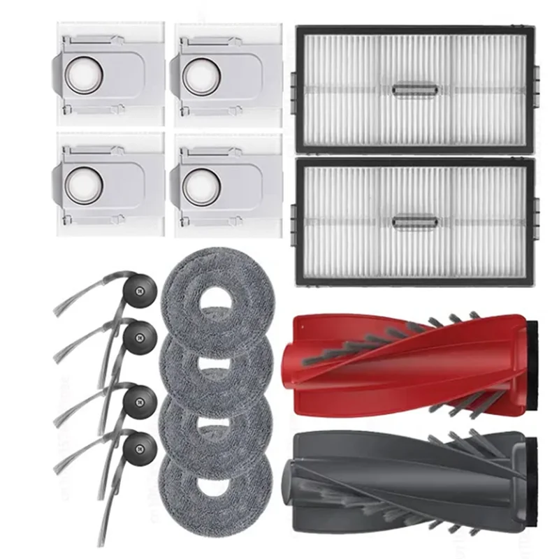 

ABKO-For Roborock Saros 10R/G20S Ultra/S9 Maxv Slim Main Side Brush Filter Mop Dust Bag Replacement Parts For Robot Vacuum Clean