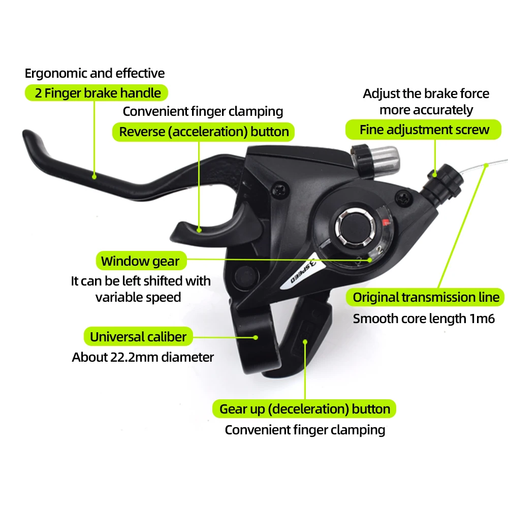 MTB Derailleurs Shift Brake Lever Combo With Inner Cables 3*7 21S 3*8 24 Speed Mountain Bicycle Cycling Accessories