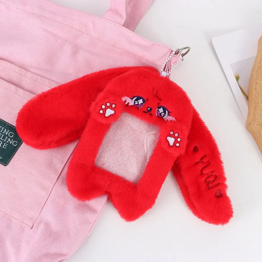 Cute Photocard Case Cartoon Bag Keychain Star Shape Photo Card Holder Idol Photos Protective Cover Student Card Holder