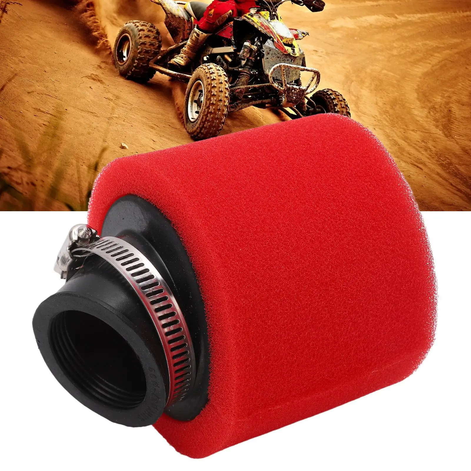 Angled Foam Air Cleaner Angled Foam Air Filter Pod Durable Rubber Anti Aging for atv