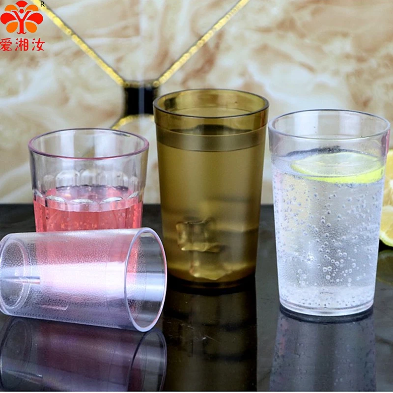 Aixiangru-Transparent Plastic Water Cup, Tea Cups, Restaurant, Hotel Beer Mug, PC Resistant Smash, Buffet Juice Drink Cup