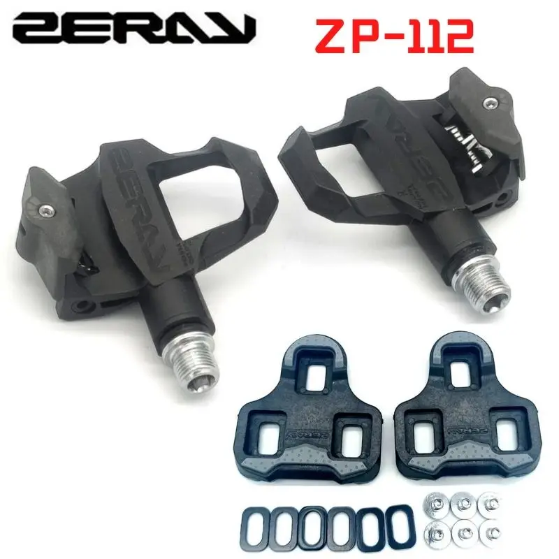 ZERAY ZP-112 Ultralight Bicycle Clipless Pedals Short Carbon Fiber Body Road Bike Pedals Self-locking Mountain Bike Bicycle Part