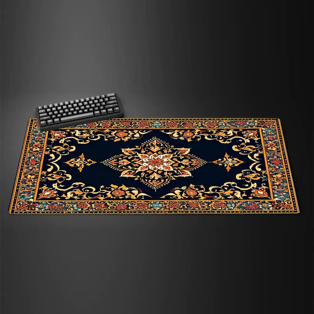 

Persian Carpet Mouse Pad Large Size Rubber Base Anti-slip PC Desk Accessories Mousepad for Offices&Gamer Keyboard Mats Decor Mat