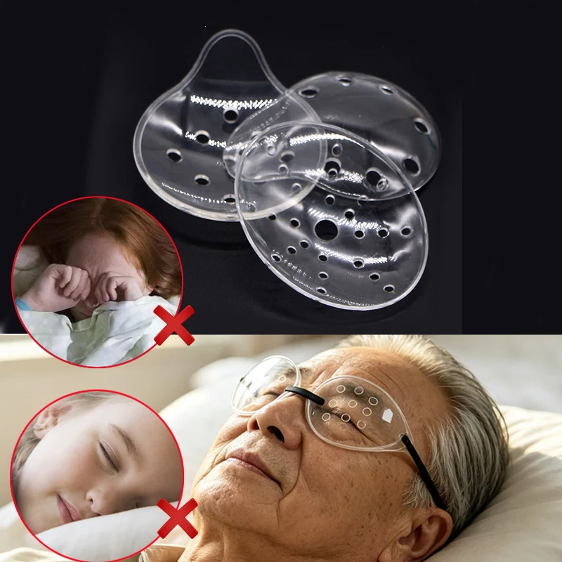 1x Ventilated Eye Shield Cover Transparent with Holes Cataract Surgery Eye Care Cover Myopia Surgery Eye Protection Shield