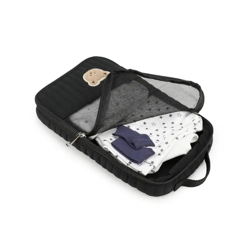 u13f-広々としたママ収納袋幼児服旅行コンパクトコットンオーガナイザー