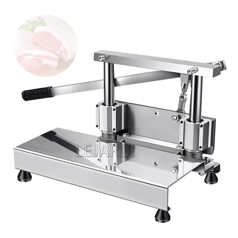 

Manual Knife Hay Cutting Cheese Slicer Ribs Cut Beef Meat Rolls Cutter Chopped Machine Guillotine Knife Stainless Steel Slicing