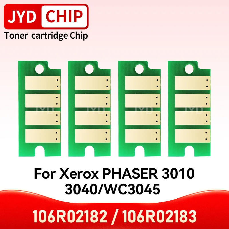 Chip de cartucho de tóner 106R02181 106R02183 106R02180 106R02182 3010 para Xerox PHASER 3010 3040 WC3045 3045