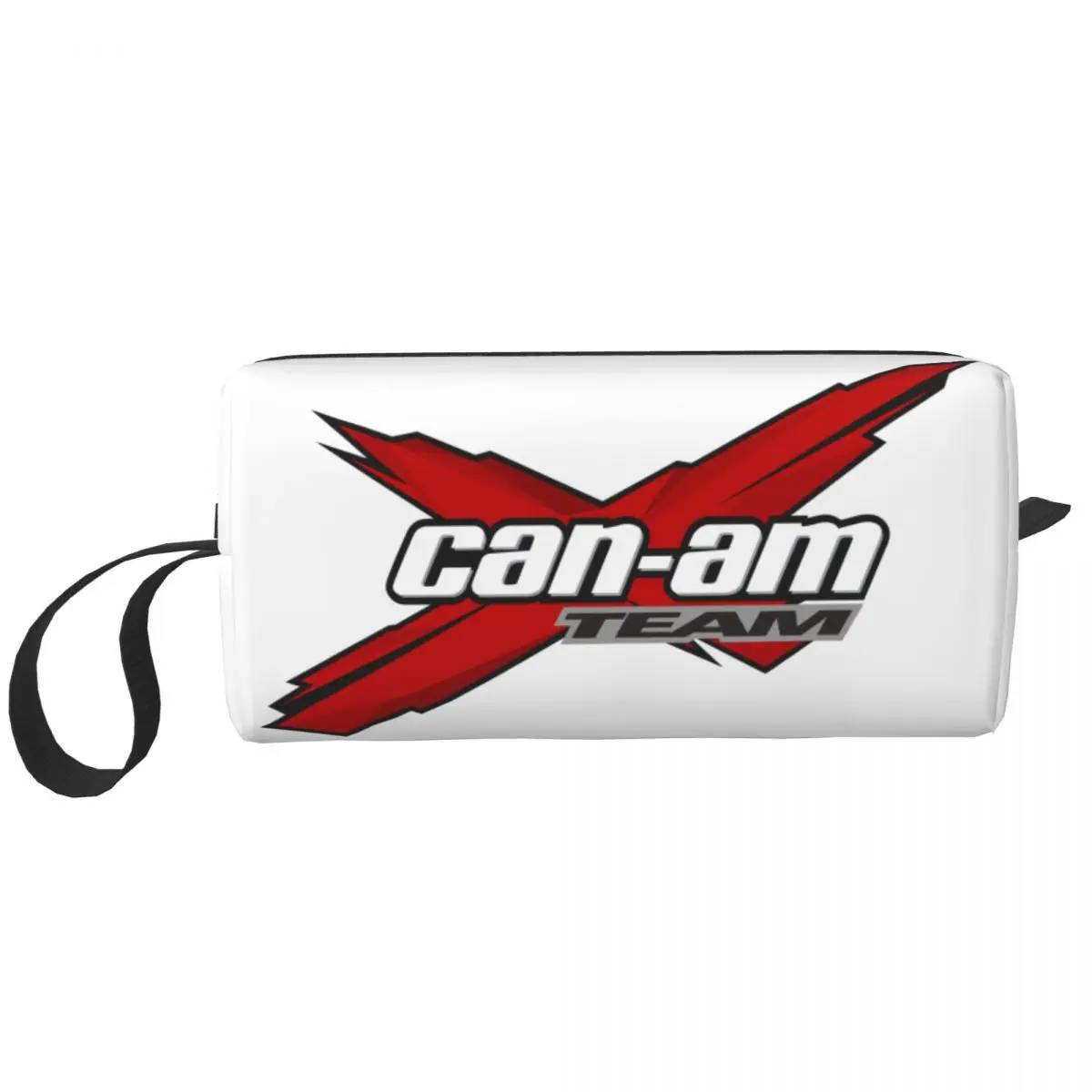 Custom Can-Am Travel Cosmetic Bag for Women BRP Motorcycle Toiletry Makeup Organizer Lady Beauty Storage Dopp Kit