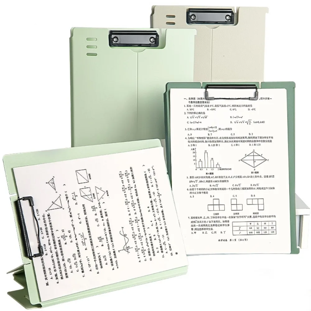 Writing Pad File Folder Clipboard Stationery Folding Memo Clip Board Multifunctional Multi-Color Stand File Folder