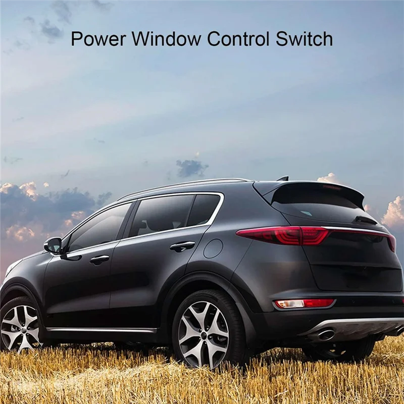 Substituição superior do interruptor de controle da janela de energia 93581-3w000 para kia sportage 2011-2016 janelas dianteiras e traseiras do lado do passageiro