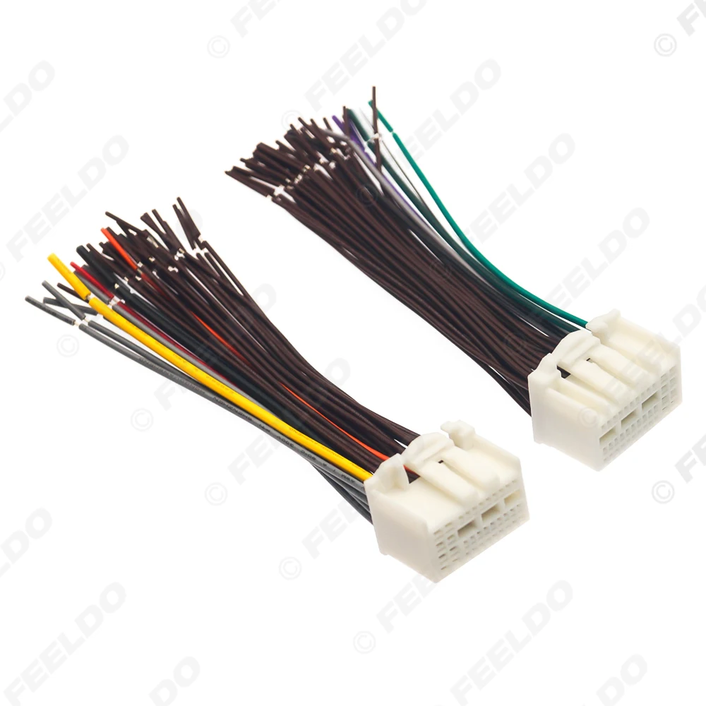 35Pin+38Pin Full Pin Pluging Car Stereo Wire Harness Adapter Connector Plug Into Radio For KIA K2/K3/K4/Elantra/Mistra/Tucson