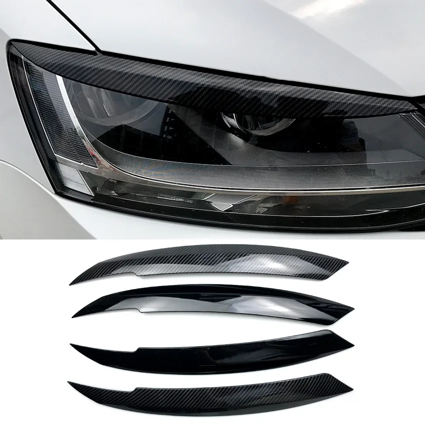 

For Volkswagen Sagitar overseas version Jetta MK6 sixth generation front headlight eyebrow car sticker exterior modification