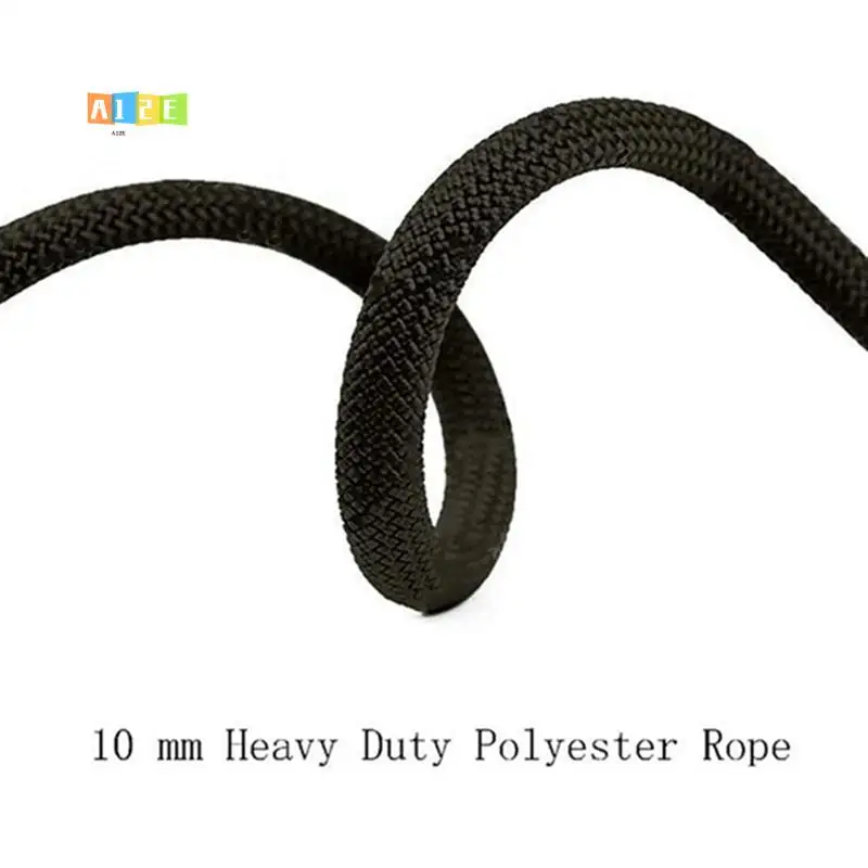 

A12E-1 Piece 15M Outdoor Climbing Rope Diameter 10Mm Outdoor Hiking Accessories Black
