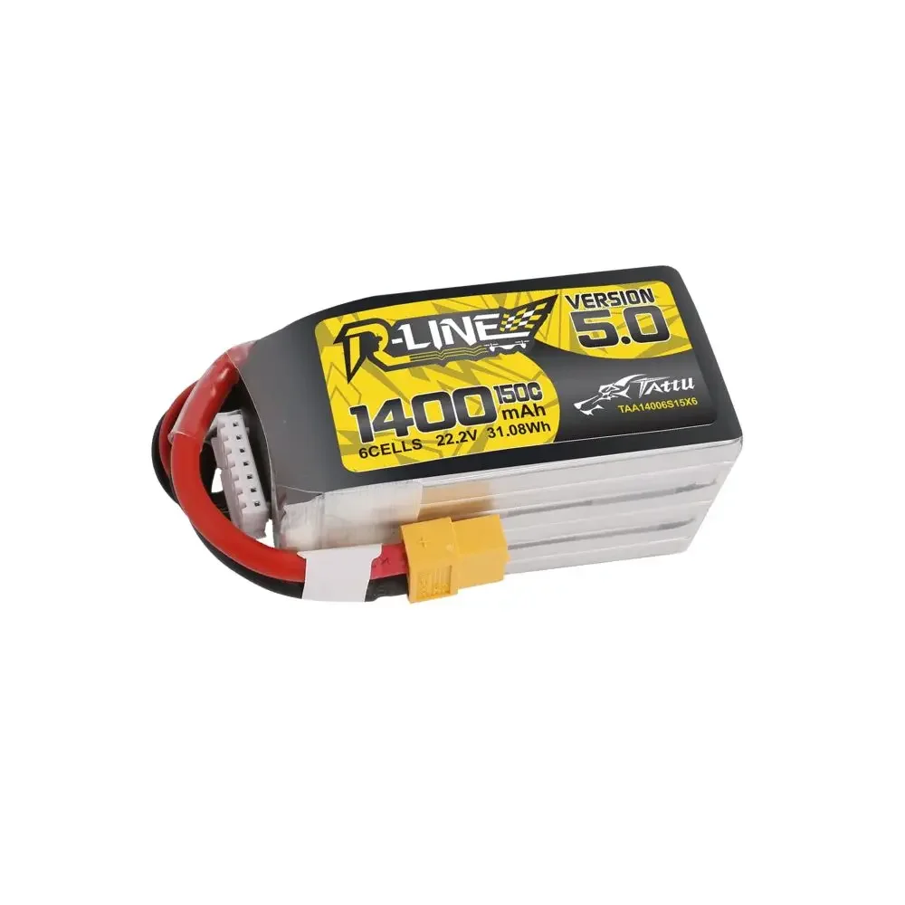 Batteria Lipo TATTU R-LINE 5.0 3S 4S 6S Batteria Lipo 150C 850-1800mAh con connettore XT30/XT60 per drone FPV