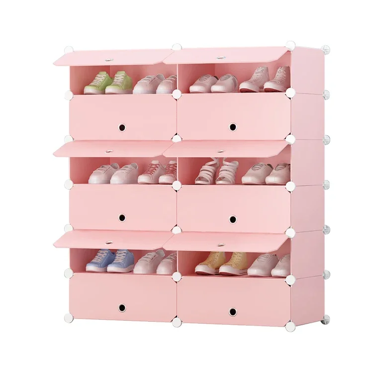 

'Multifunctional Shoe Rack Display Foldable Shoe Rack Black Metal Customized Living Room Modern Finish Furniture