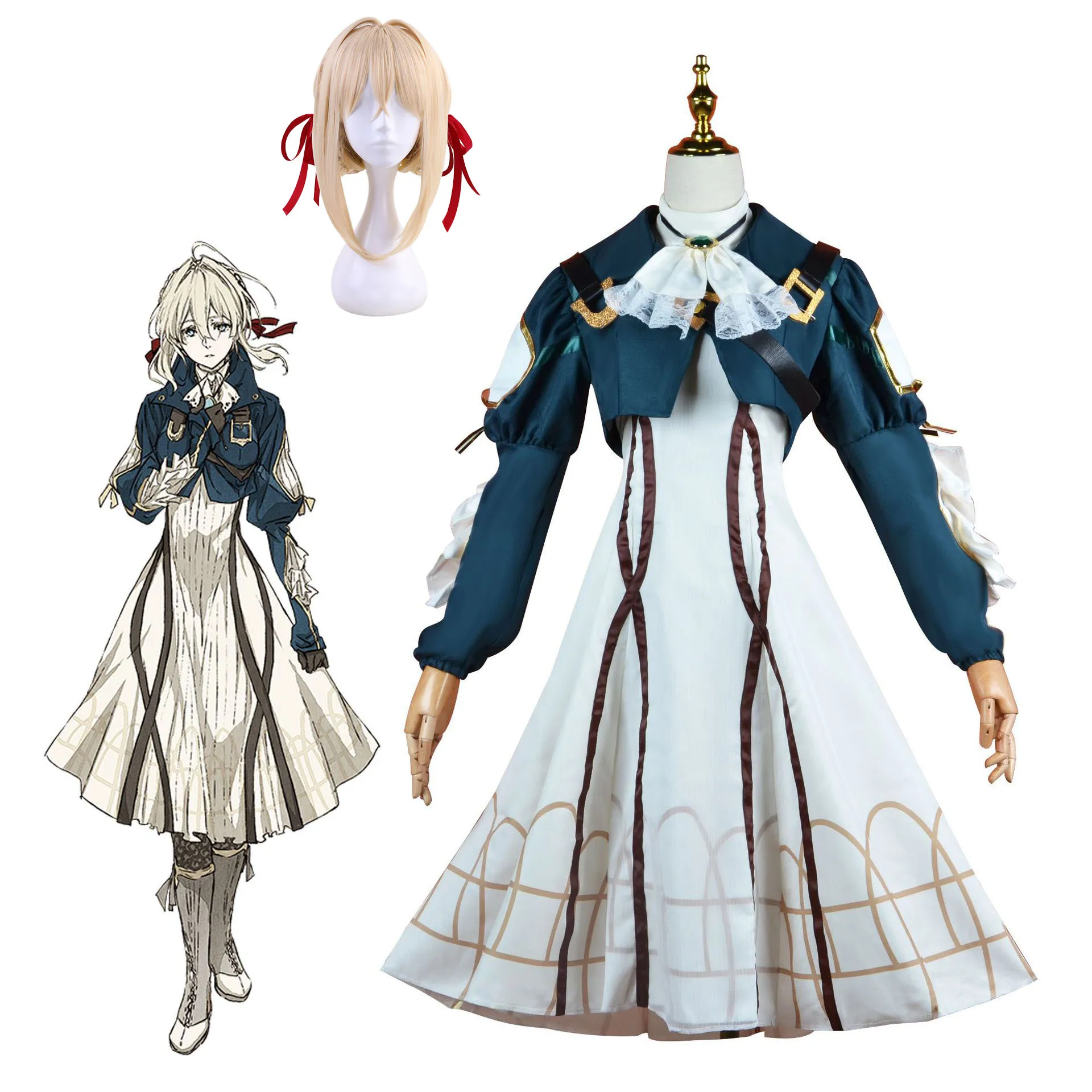 

Violet Evergarden Cosplay Costume Anime Cosplay Violet Evergarden Costume for Women Halloween