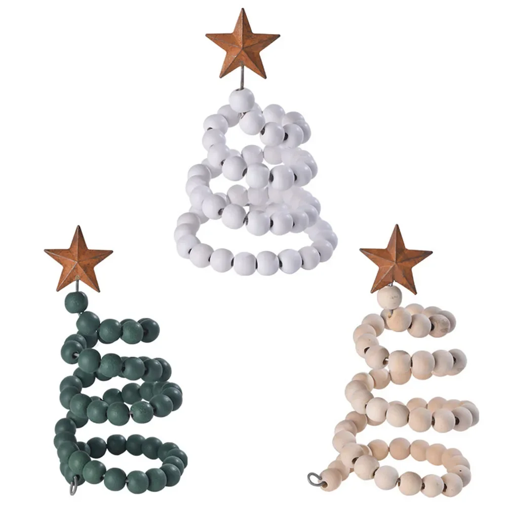 Beaded Christmas Tree Christmas Tree Ornaments Festive Atmosphere Unique Ornament Boost Your Holiday Atmosphere