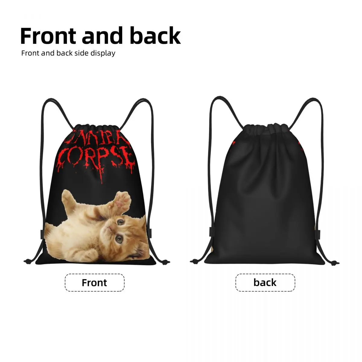 Cannibal Corpse Multi-function Portable Drawstring Bags Sports Bag Book Bag For Travelling