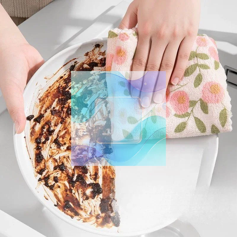 Coral Fleece Dish Cleaning Towels 5/10/20PCS Super Water Absorbent for Bathroom Counter Glass Car Wash Home Cleaning
