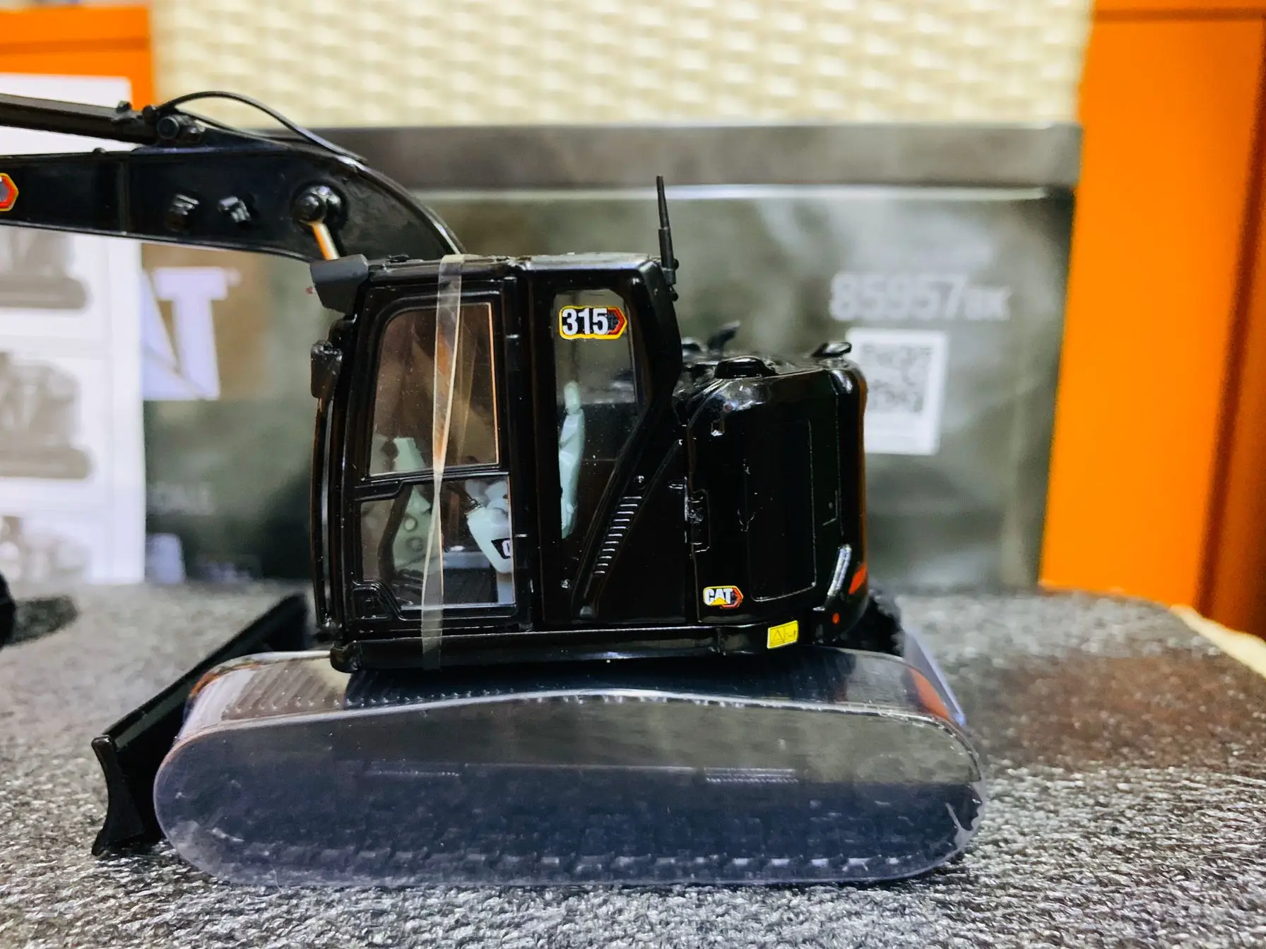 DM 315 Excavator Special Black Finish 1/50 Scale Metal By DieCast Masters DM85957BK Collection Engineering Vehicle Model