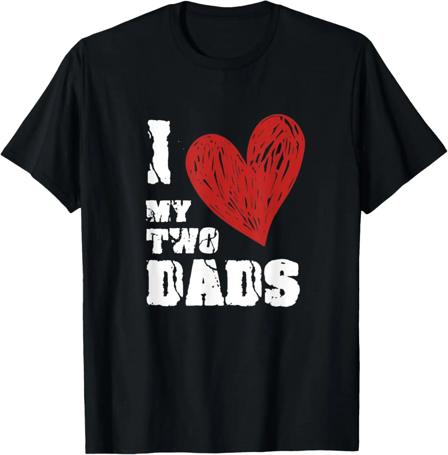 

Футболка I Love My Two Dads ЛГБТ-геев