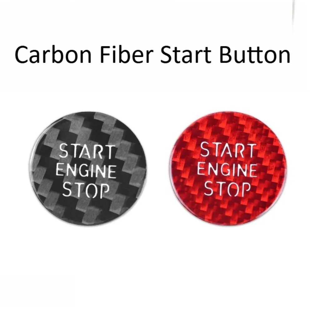 

For BMW G20 G14 X5 G07 Real Carbon Fiber Push Button Start Ignition Switch Trim Sticker Car Interior Styling Accessories Kit Set