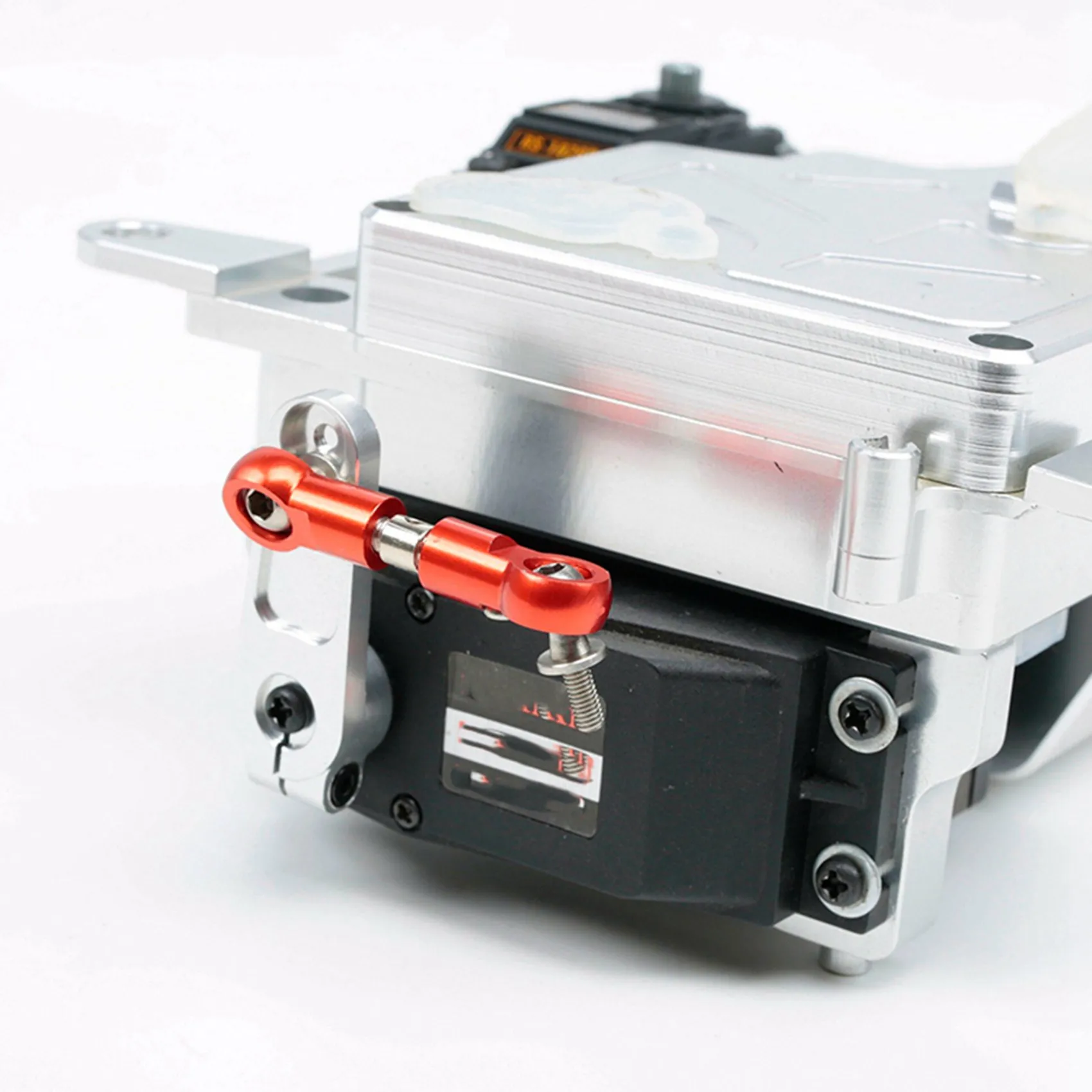 T84C-2X CNC Pull Rod Steering Servo Arm Fit For 1/5 HPI ROFUN ROVAN KM BAJA 5B 5T 5SC Losi 5Ive T Rc Car Parts-Orange Red