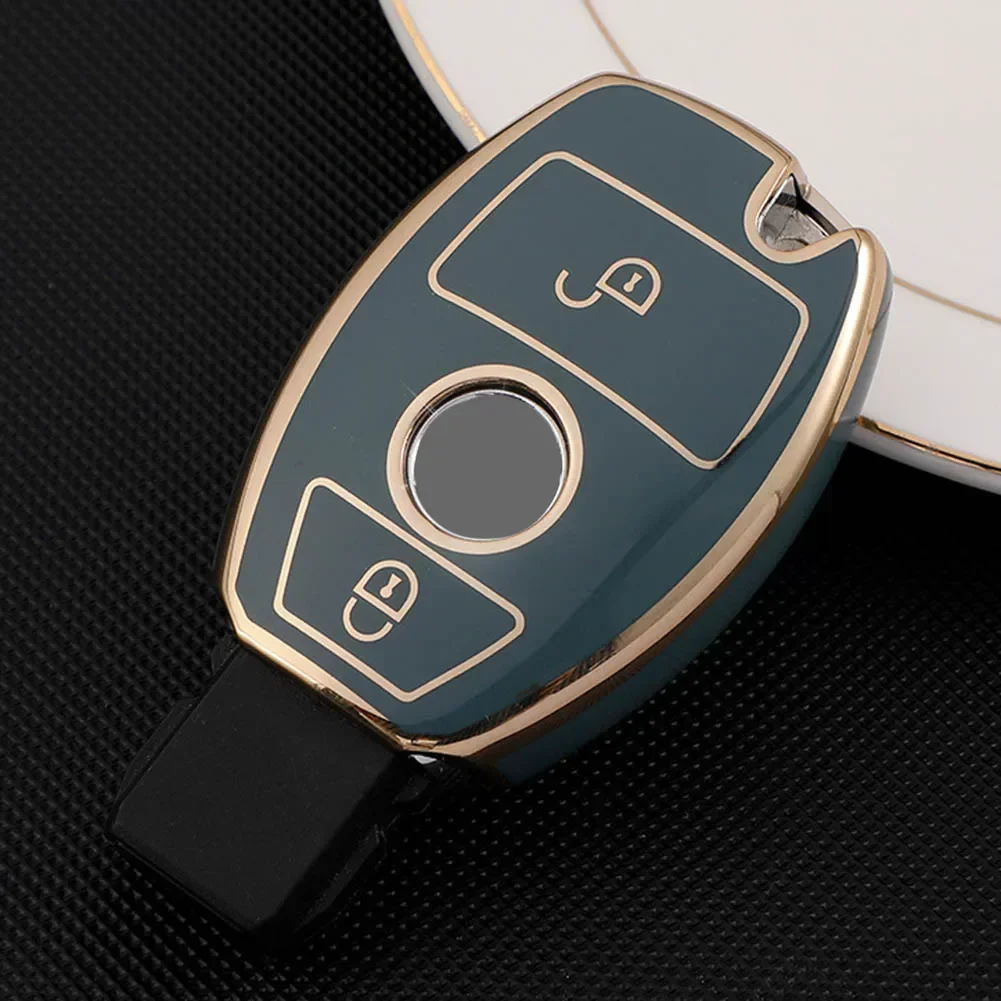 Fob Remote Key Fob Case Cover For Mercedes For Benz A Class W176 B W246 C W204 S204 W205 S205 C205 A205 2 Buttons Protecte Case