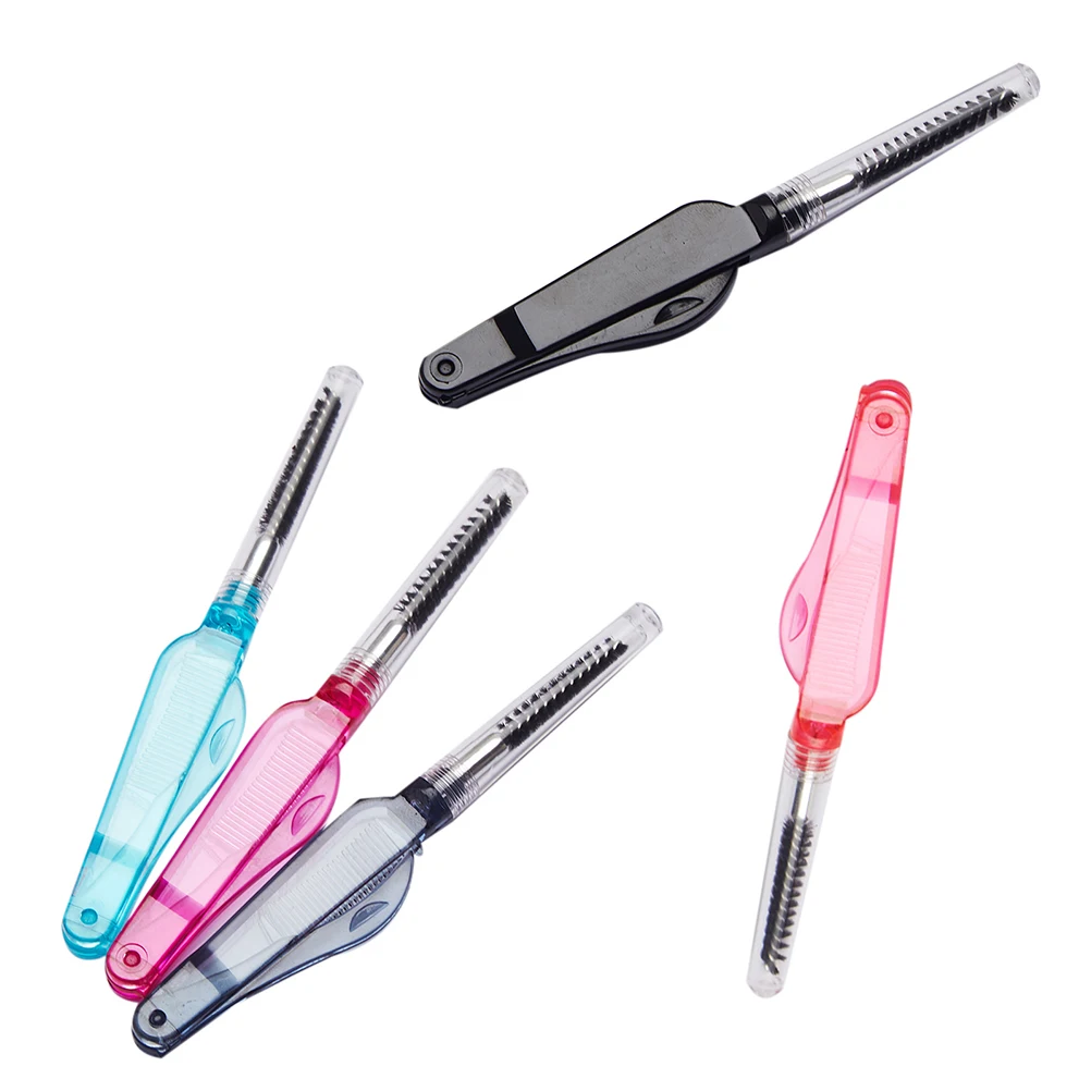 10 Stuks Make-Up Kwasten Brow Kammen Opvouwbare Wimper Kammen Draagbare Gereedschappen Voor Schoonheid Dagelijks Gebruik Wenkbrauw Verzorging Vrouwen Mannen