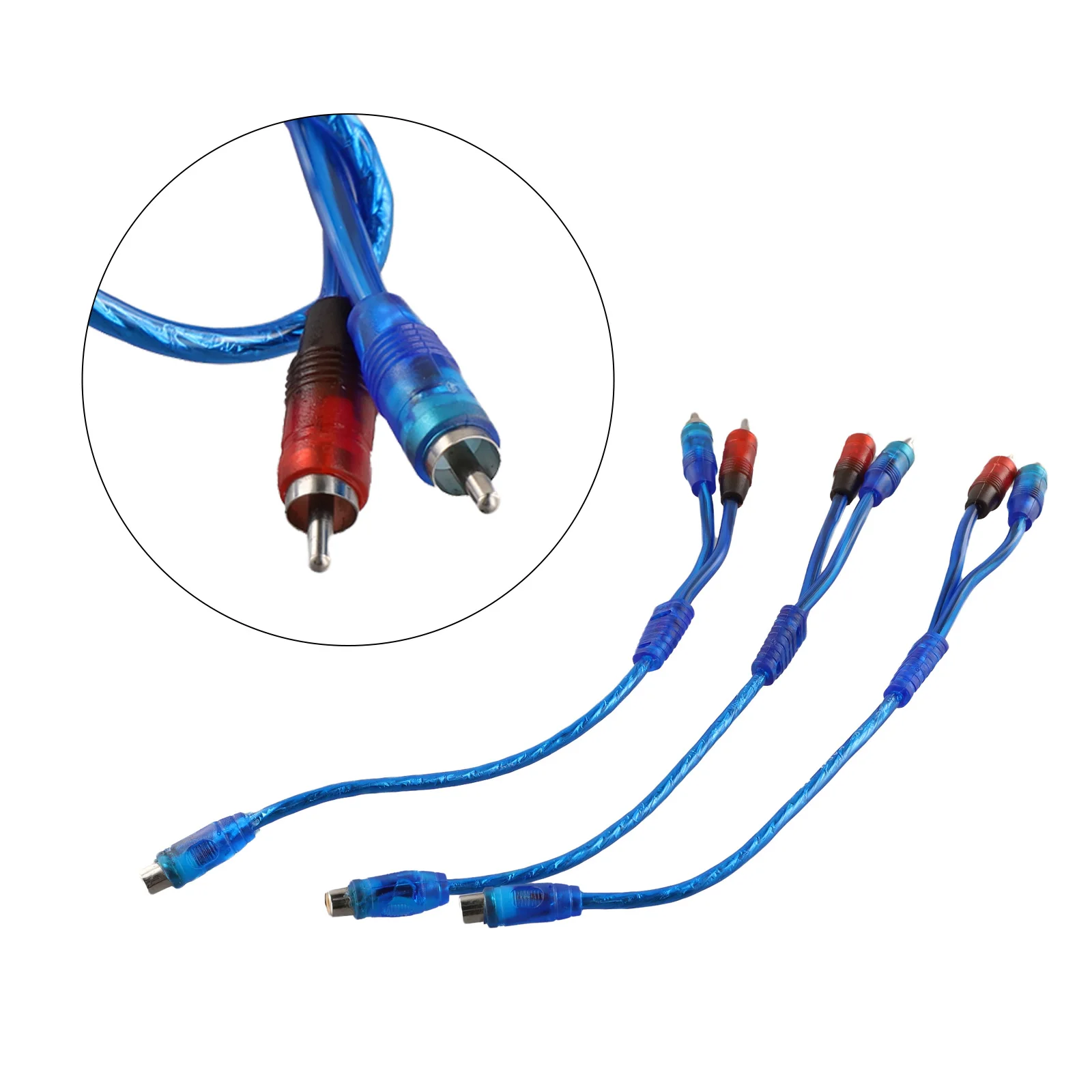 Cable Y Splitter Wire Splitter 30cm Accessory Car Audio Replacement 1 Female To 2 Male 1Pcs/3Pcs New Practical