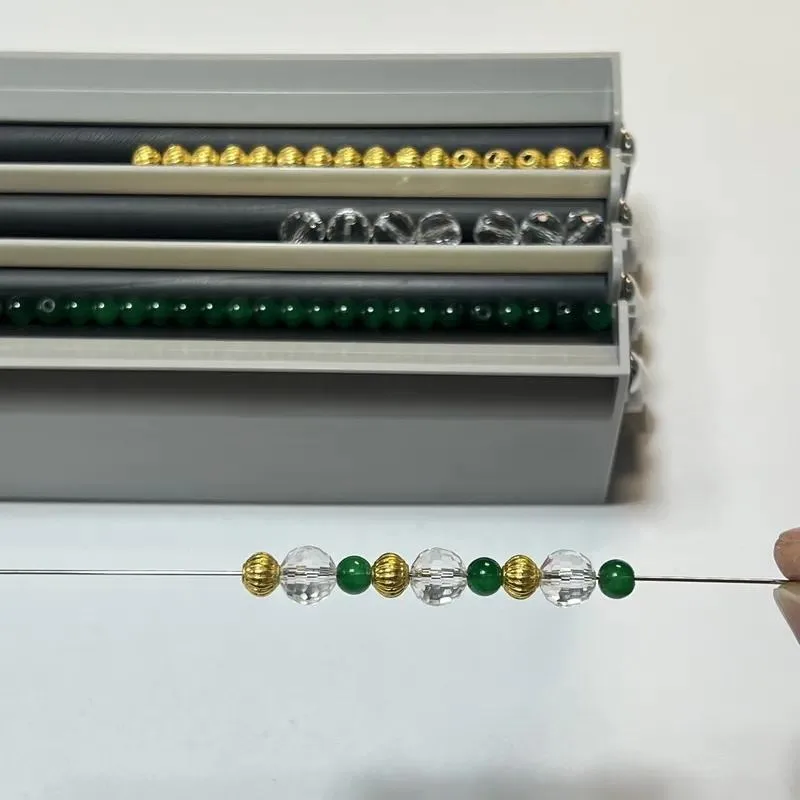 USB Powered High Efficiency Semi Automatic Three Channel Beading Machine Suitable for All Bead Households