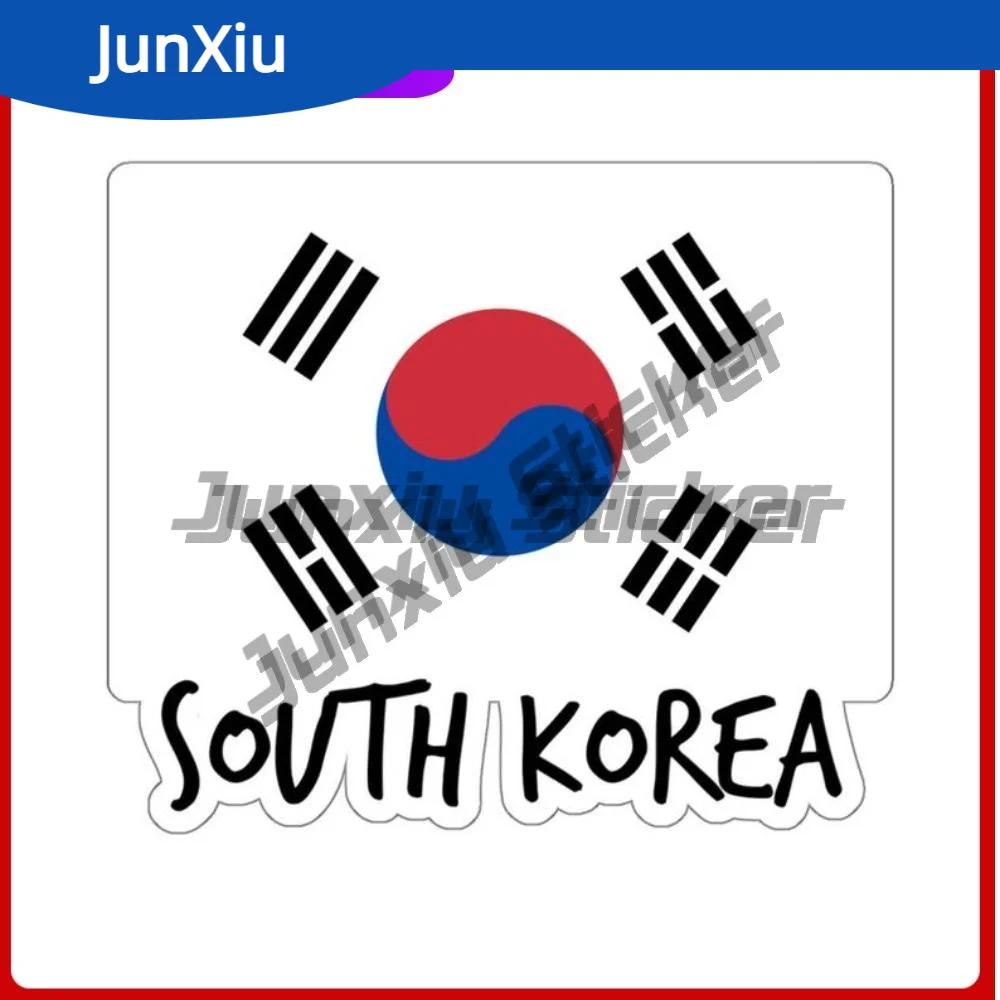 

South Korea Flag Travel Sticker Seoul Souvenir Stickers Accessory Car Bicycle Skateboard Camper Windows Windshield Laptop Decals