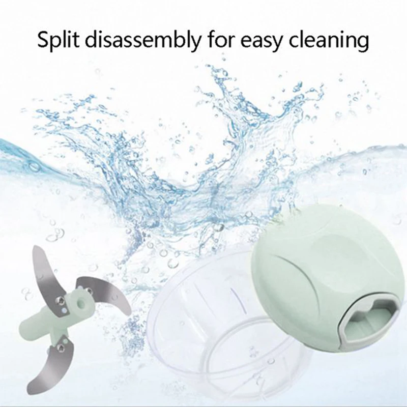 ABKR-Manual Chopper Garlic Press Vegetable Fruit Twist Shredder Meat Grinder Garlic Chopper Cutter Home Kitchen Tools,900Ml