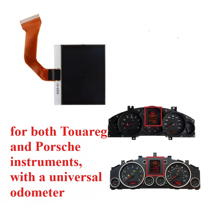 

Для экрана прибора Porsche Cayenne, ЖК-экран Touareg, красный экран для обслуживания, отсутствующих слов и гифенора, 1 шт.