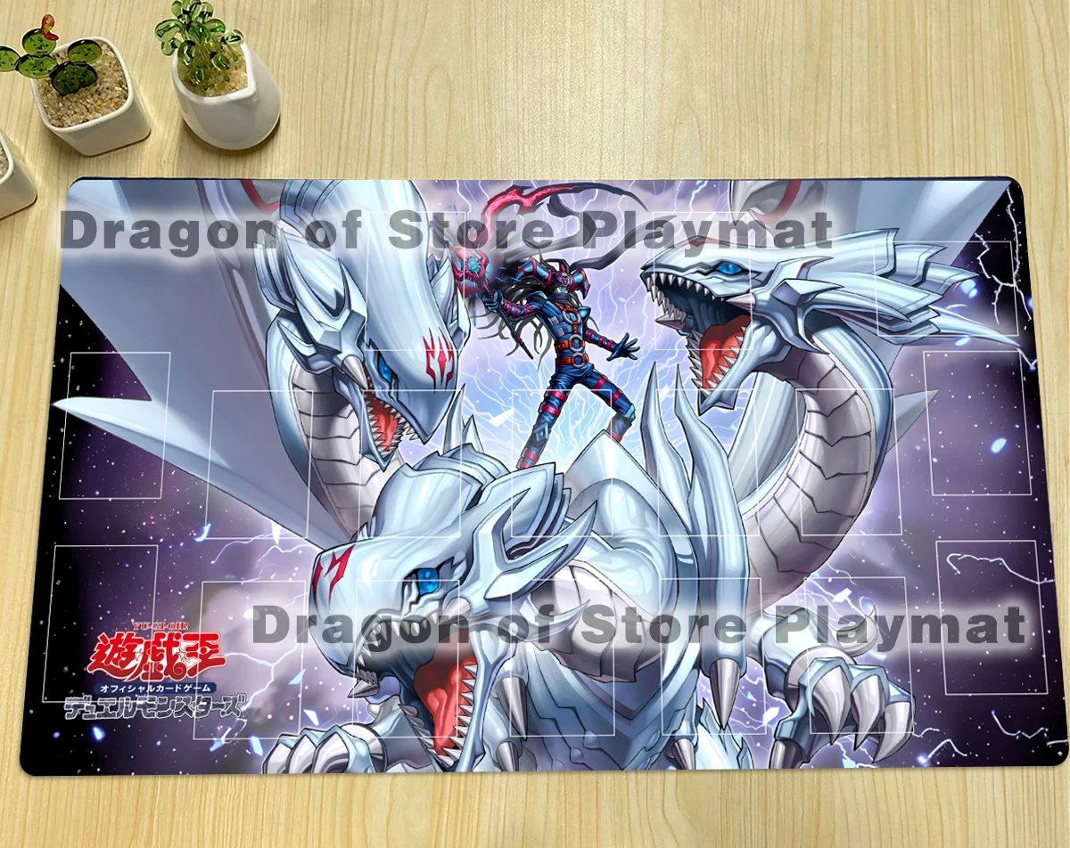 YuGiOh Dragon Master Magia Mat TCG CCG Playmat Board Game Duel Pad Trading Card Game Mat Rubber Mousepad Gaming Pad Free Bag