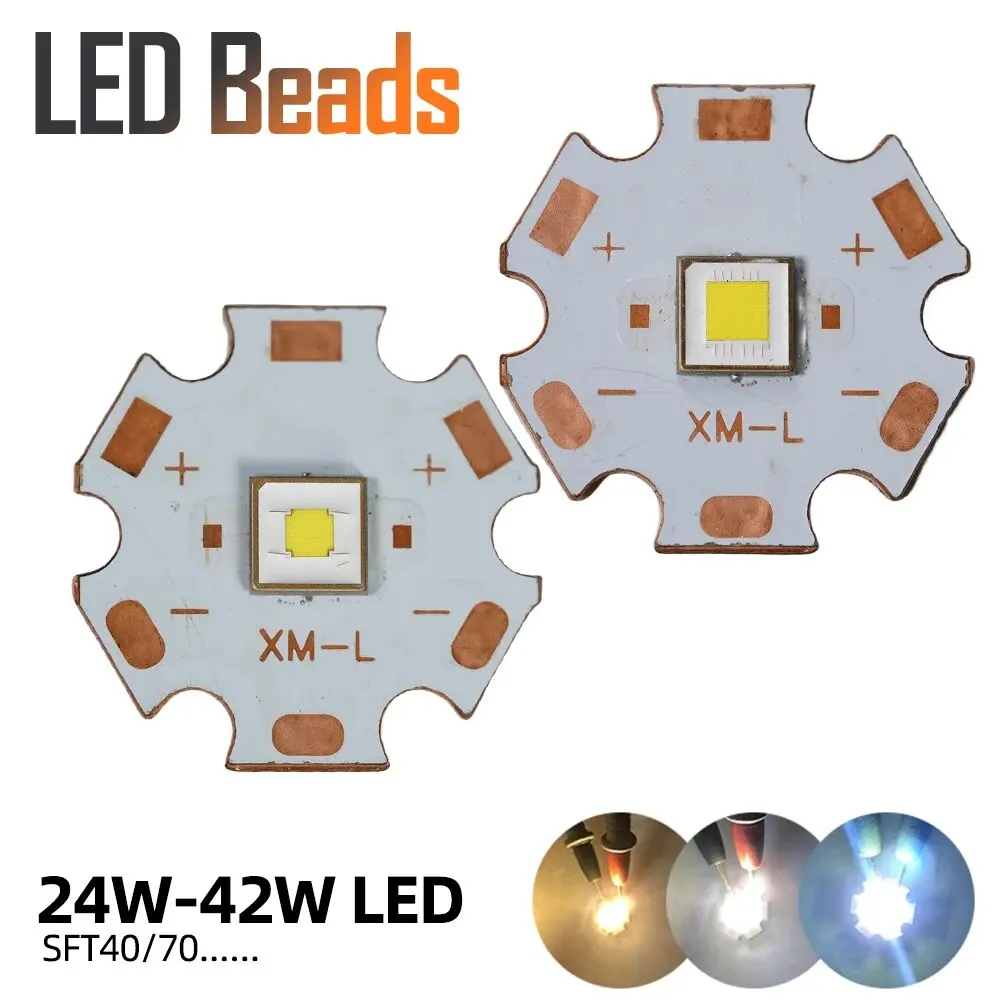 LED Bulb SFT40 SFT70 24W 42W 70CRI 6500K Light Bulb Led Lamp Bead 3V 6-12V SMD LED Module For Flashlight Headlamps Lamps