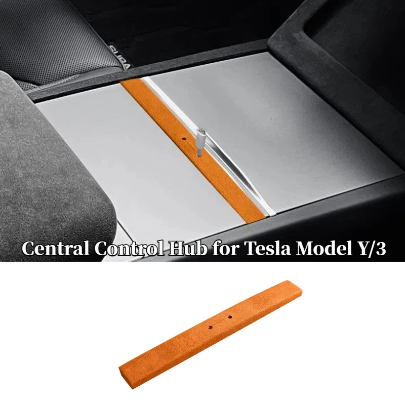 Central Control Hub for Tesla Model Y/3 Car Accessories Alcantara Concentrator Center Control Collector Modification 2017-2023