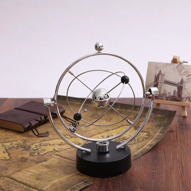Celestial Orbit Perpetual Motion Desk Toy Magnetic Swing Rotating Balance Model Home Office Table Decor Creative Gift