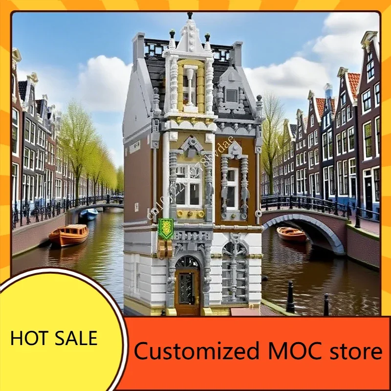 3716PCS Music Store MOC Puzzle Creative Holiday StreetView Architecture Birthdayal  Holiday Toy Christmas Gift for Kids Ages