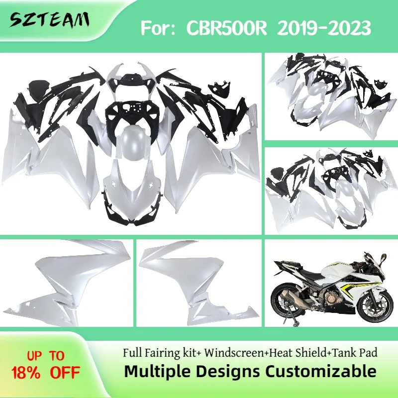 

Комплект обтекателей для мотоцикла HONDA CBR 500R 2019-2023, полный комплект кузова из ABS-пластика, CBR500R 19-23