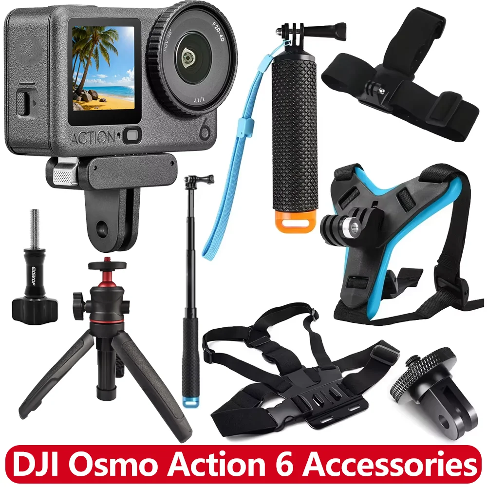 Acessórios para Osmo Action 6, Adaptador Magnético de Liberação Rápida, Suporte de Montagem para DJI Osmo Action 6 / Câmera NANO Action