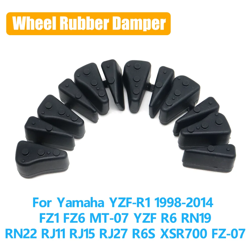 Amortecedor de borracha para roda traseira, tambor de borracha para yamaha yzf r1 fz1 fz6 mt07 yzf r6 rn19 rn22 rj11 rj15 r27 r6s xsr700 fz07