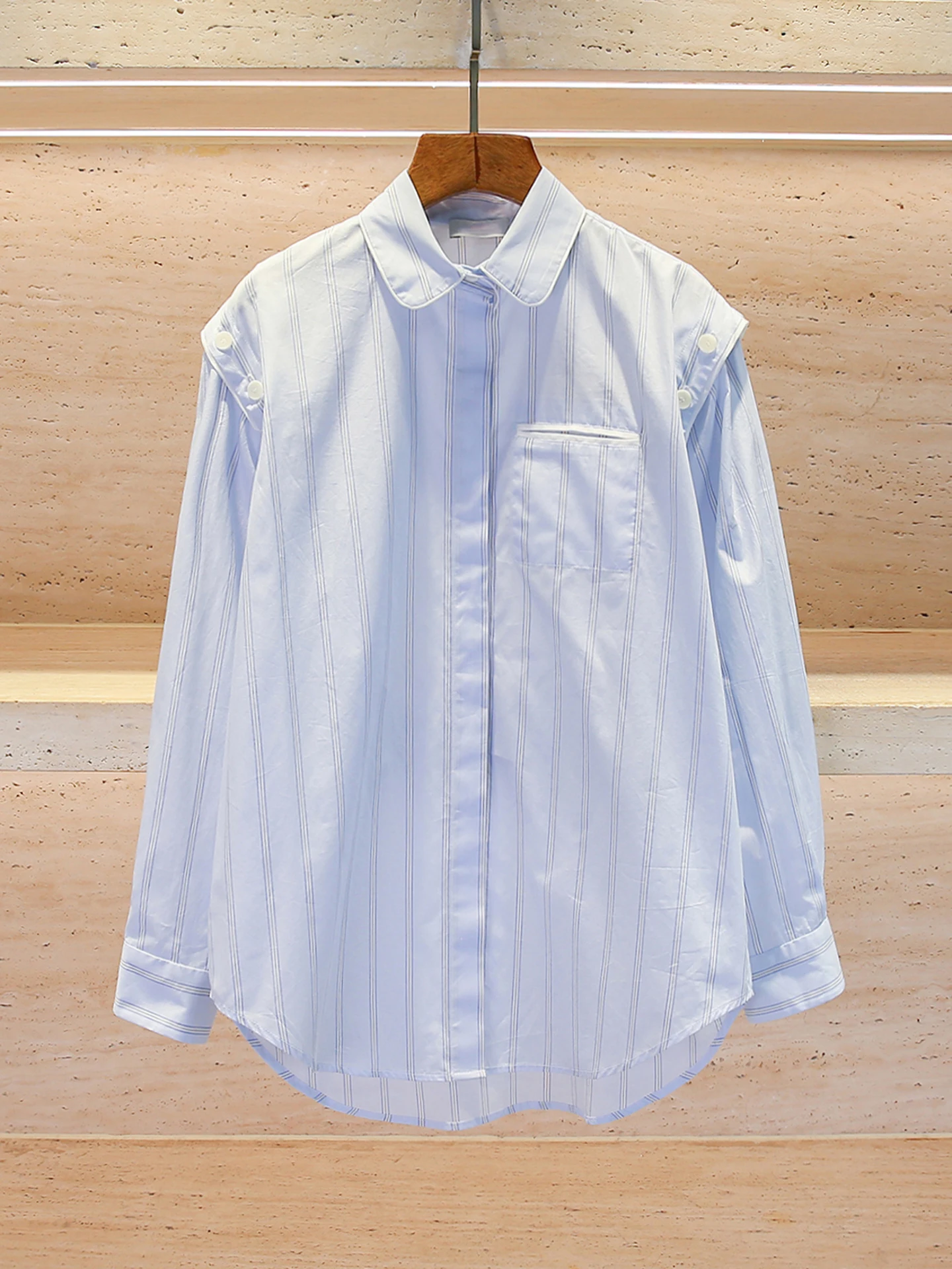 

Faionable Свободный повседневный полосатый топ для женщин, осенне-зимний дизайн Sense S, домашняя элитная женская одежда с южным маслом