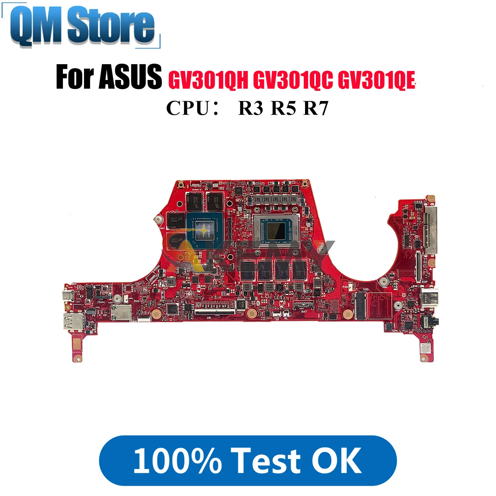 

GV301QH Laptop Motherboard For ASUS ROG GV301QE GV301Q GV301QC GV301QH Notebook Mainboard With R3 R5 R7 CPU 100% tests OK stk